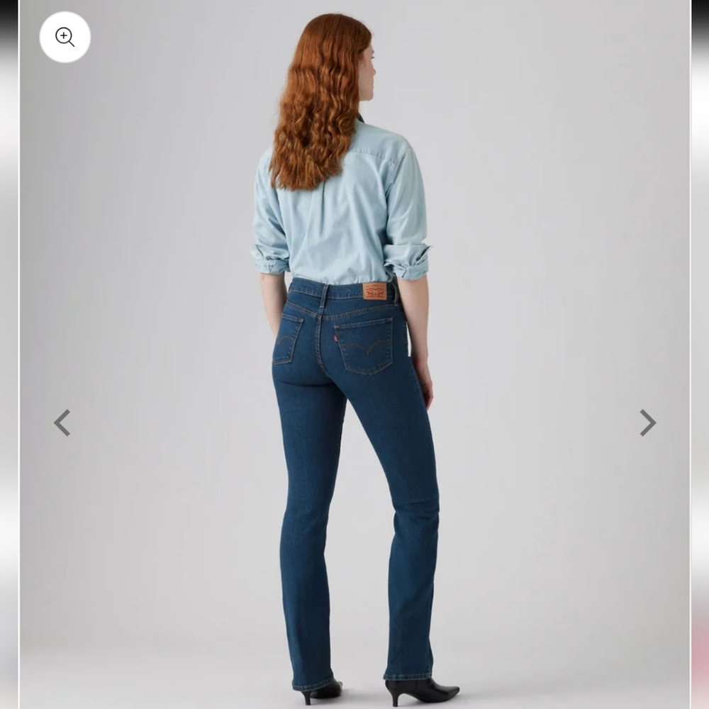 NWT Levi's Women's 315 Shaping Bootcut Jeans Dark Blue Size 14 Medium 32x32 - Picture 1 of 13